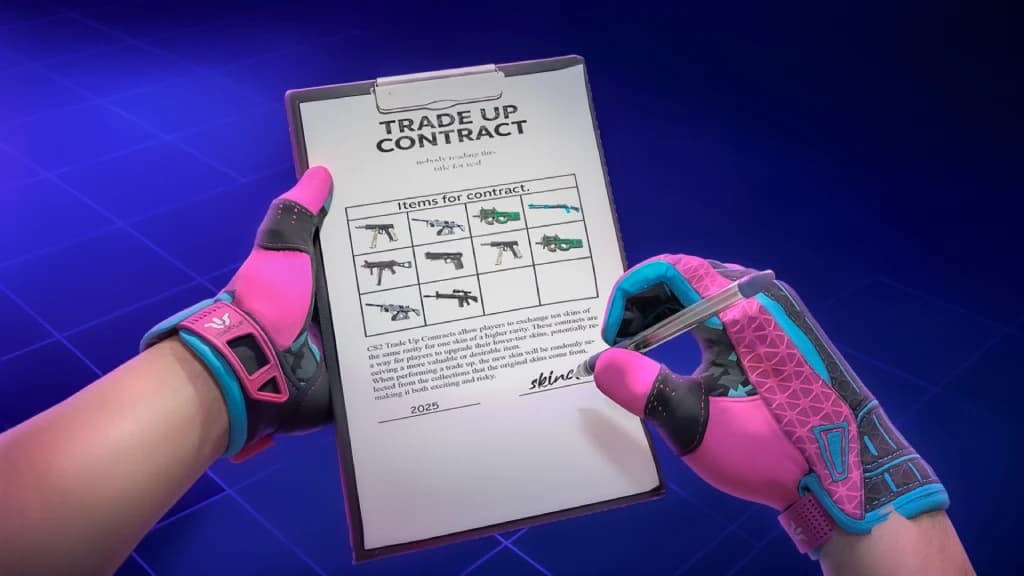 Trade up contract with glove skin output