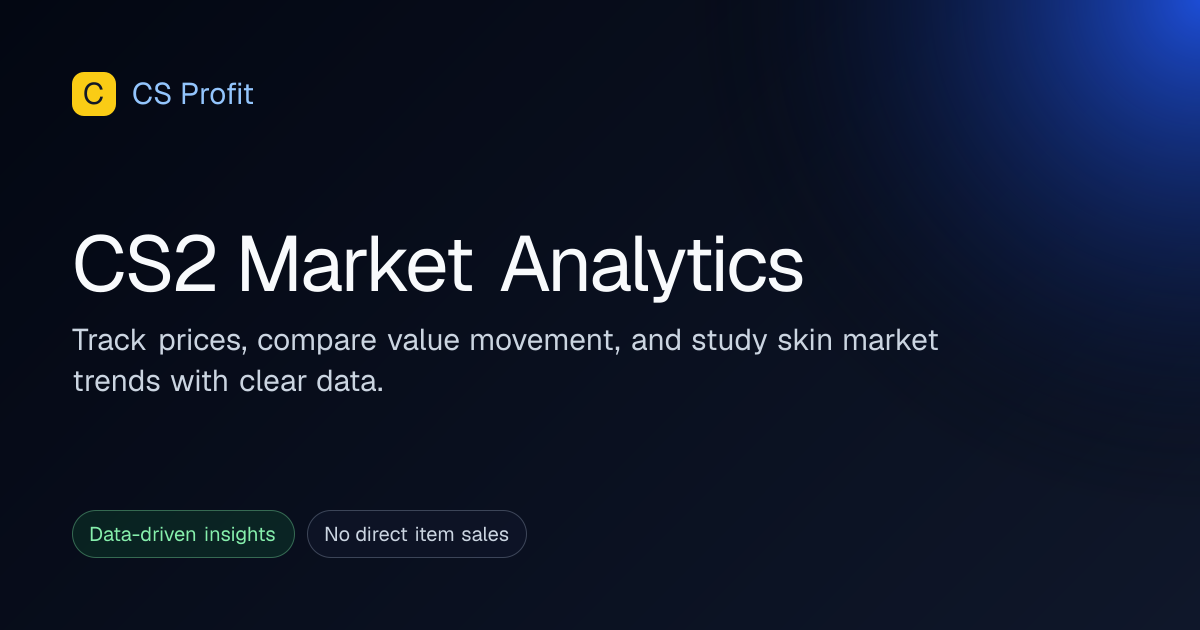 CS Profit: CS2 Market, Trade-Up EV & ROI